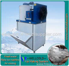 Sea food fresh use commercial flake ice machine with capacity 500kg 1000kg 1200kg