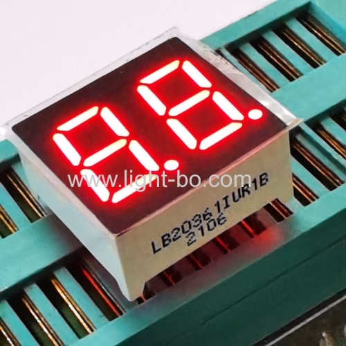Ultra bright Red 0.36" Dual Digit 7 Segment LED Display Common Anode for Instrument Panel