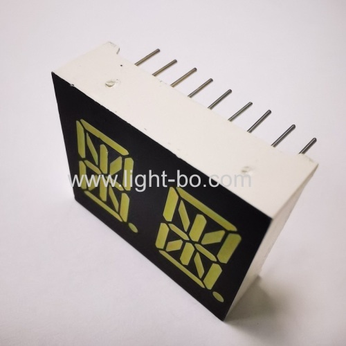 Ultra white 0.54  Dual Digit 14 segment Alphanumeric LED Display common cathode for home appliances