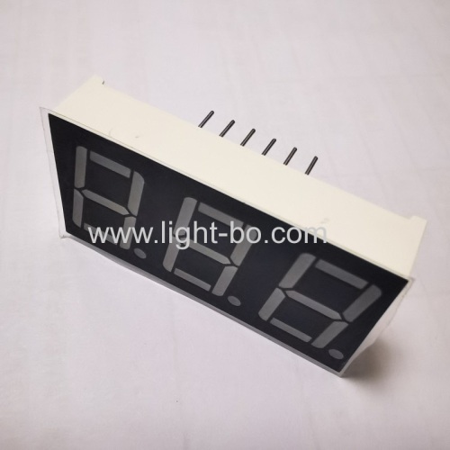 Ultra Blue 0.56 inch common anode 3 digit 7 segment LED display for Instrument Panel
