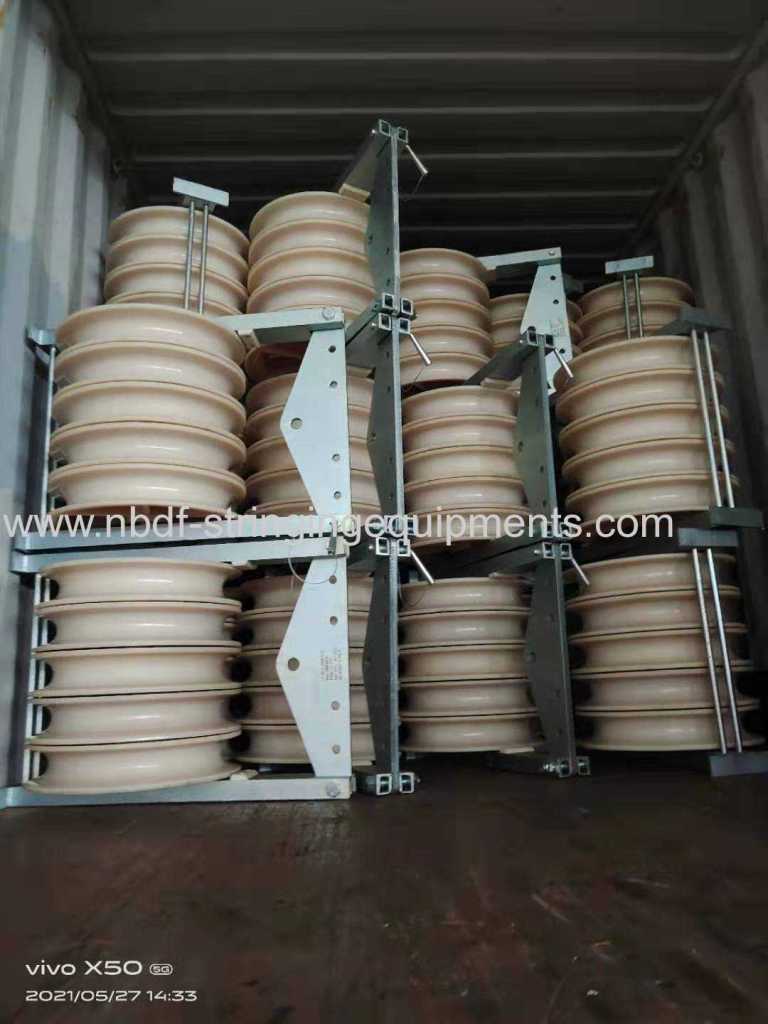 500KV transmission line stringing tools exported