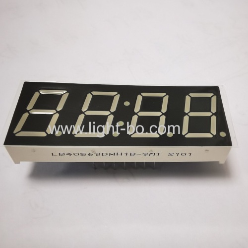 14 PINS White segments 14.2mm Quadruple Digit 7-segment LED display Common cathode Ultra white for digital timer