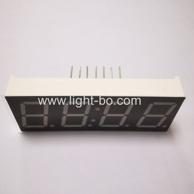 14 PINS White segments 14.2mm 4 Digit 7-segment LED display Common cathode Ultra white for digital timer