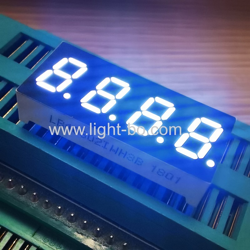 Small size ultra white 0.3" 4 Digit 7 Segment LED Display common anode for Instrument Panel