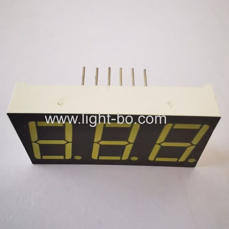 Ultra white 3 digit 0.56" 7 segment led display Common cathode for digital temperature indicator