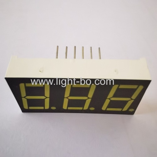 Ultra white 3 digit 0.56  7 segment led display Common cathode for digital temperature indicator