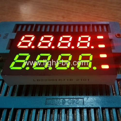 Dual line 0.28  4-Digit 7 Segment LED Display Common Anode for Temperature Indicator