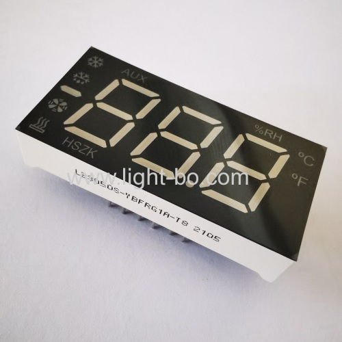 Multicolour Triple Digit 7 Segment LED Display with Minus Sign for refrigerator controller