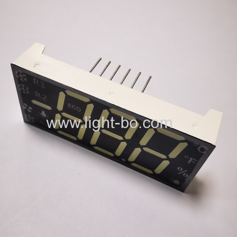 Multicolour Triple Digit 7 Segment LED Display with Minus Sign common anode for Refrigerator Control