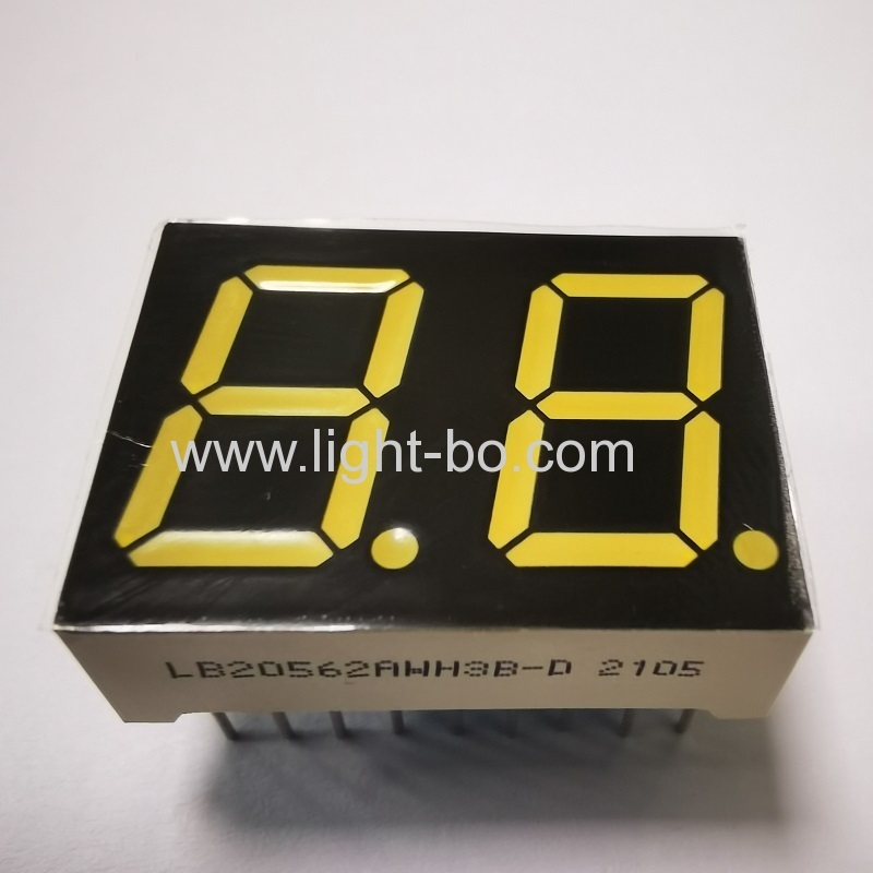 Ultra bright white 14.2mm Dual Digit 7 Segment LED Display Common anode for Instrument Panel