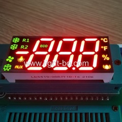 Red/Green/Yellow Triple Digit 7 Segment LED Display Common Anode for Refrigerator Temeprature Indicator