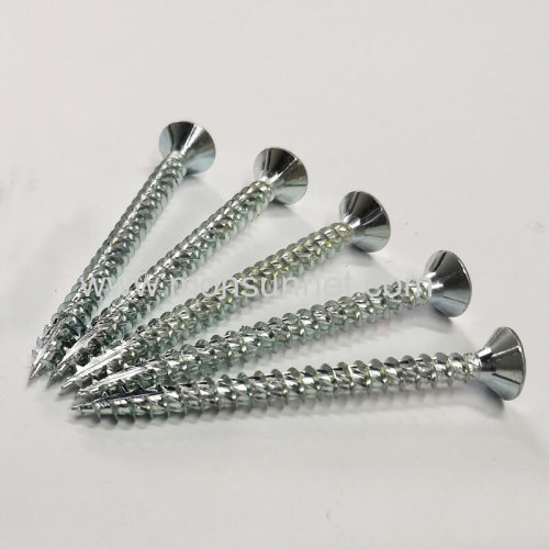 self-drilling tapping screws  double countersunk head thread cutting screws cross zinc screws manufacturer