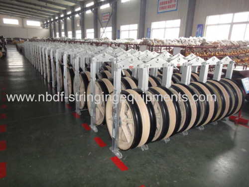 Nylon wheel Conductor Stringing Pulley Blocks