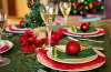 Christmas Green Tablecloth Delicatedecor