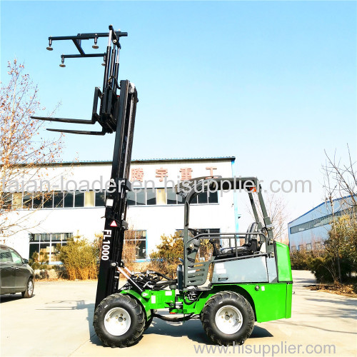 4WD Forklift lift truck small diesel forklift truck 1 ton forklift