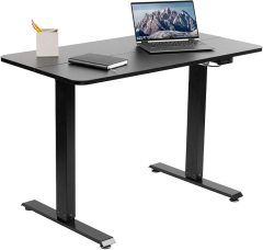 Noiselessly Ergonomic Electric Lift Table with Larger Panel Adjustable Height Standing Office Desk Riser