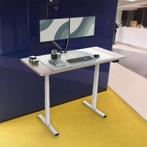 3 Segment Desk Adjustable Electric Double Motors Height Adjustable Sit Standing office Table Desk