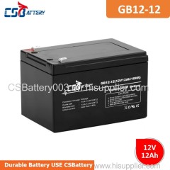 CSBattery 12V 12Ah SMF-rechargeable battery for Home-Appliances/Electric-Vehicle/Solar-Panel/power-tools