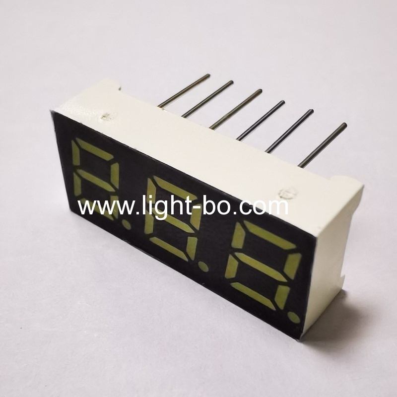 Ultra bright white 3 Digit 0.28" (7mm) 7 Segment LED Display common cathode for Temperature controller