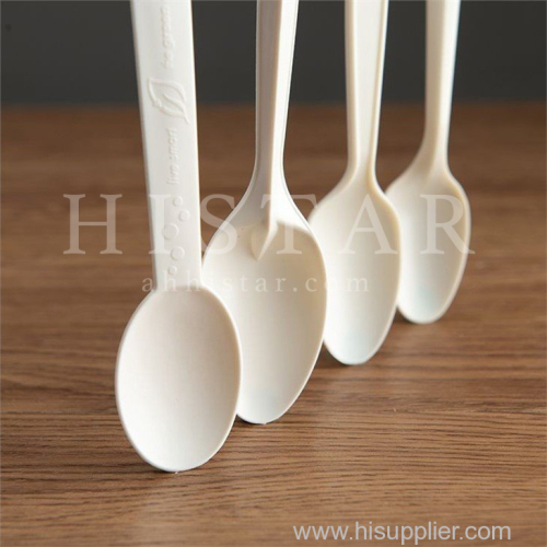 Compostable eco-friendly ice cream spoon