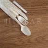 Disposable environmental friendly knife fork and spoon cutlery set