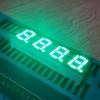 Pure green 0.28&quot; 4 digit 7 segment led display common anode for temperature humidity control