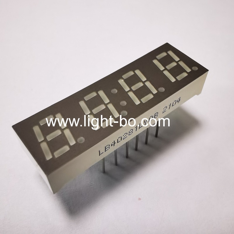 Super bright Yellow common cathode 0.28" Four-Digit 7-segment LED Display for Instrument Panel