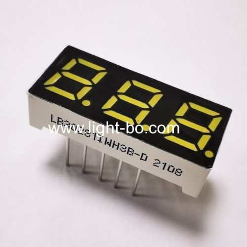 Ultra bright white 0.28  3 digit 7 segment led display common anode for instrument panel