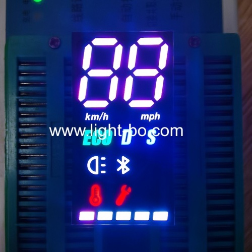 Multicolour 7 Segment LED Display common anode for Electric Motorcycle Vehicle Panel