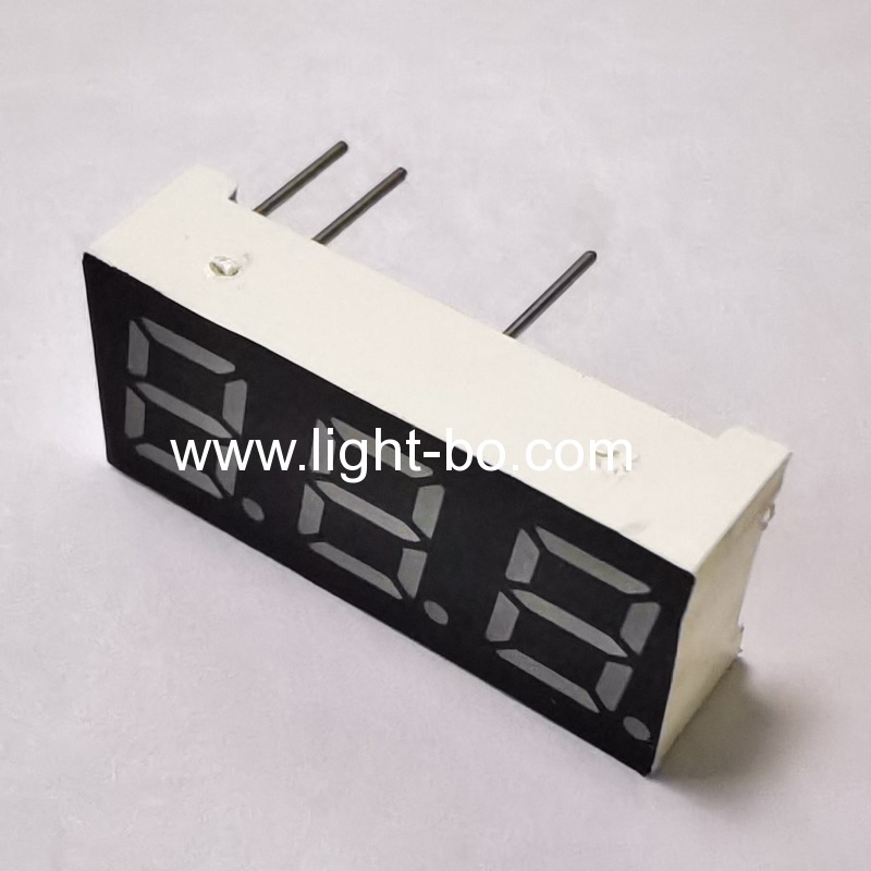 Ultra bright red Triple Digit 7mm (0.28") 7 Segment LED Display Common Anode for Temperature Controller