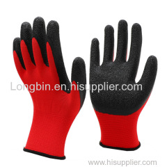 Latex Coated Industrial Safety Rubber Hand Protective Working Gloves