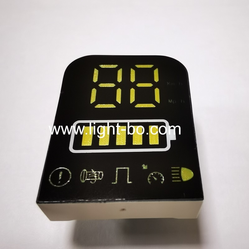 Ultra white 7 Segment LED Display common anode for Electric Motorcycle Vehicle Panel