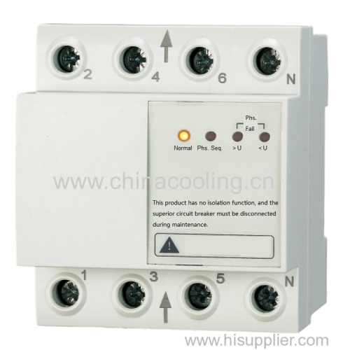 Automatic Reset Voltage Protector used in house and villa three-phase four-wire 220v electrical system