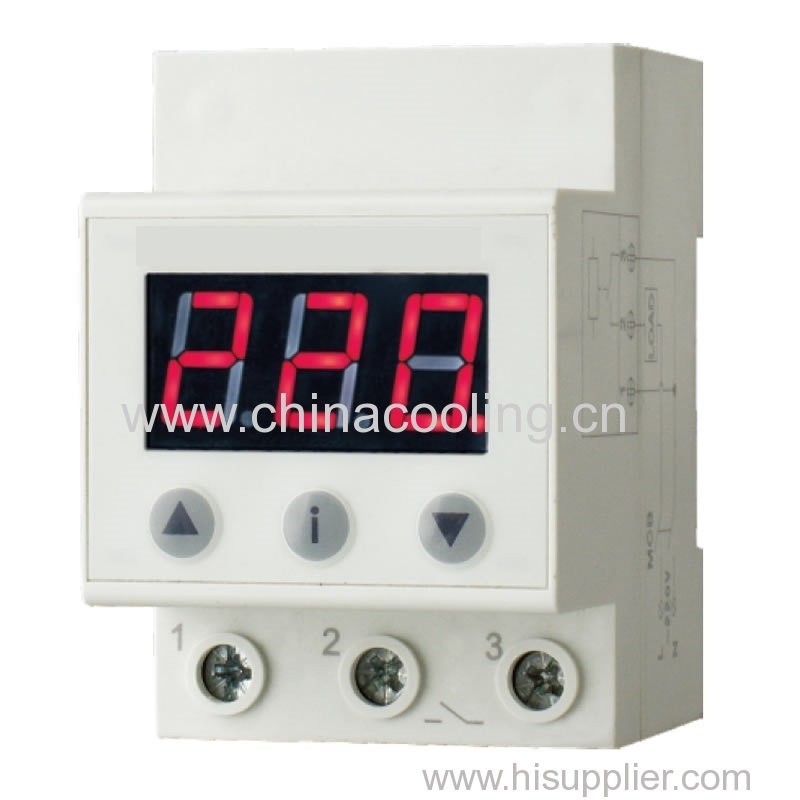 Automatic Reset Voltage Protector used in house and villa single-phase control system when the power supply is abnormal