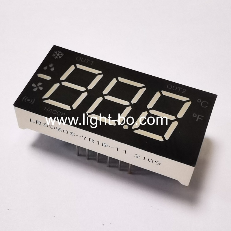 Super bright red common cathode Triple Digit 0.5" 7 Segment LED Display with minus sign for Refrigerator Controller