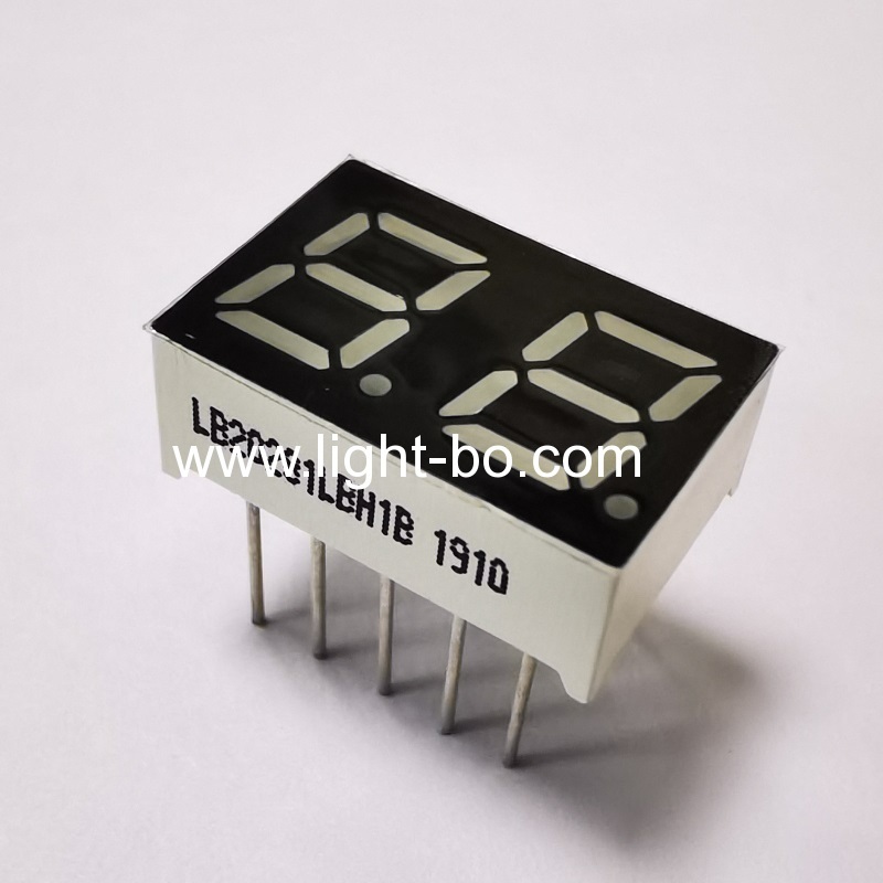 Ultra bright blue 2 Digit 0.28inch 7 Segment LED Display Common cathode for home appliances