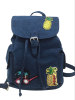 EMBROIDERY DENIM BACKPACK BOYS PINEAPPLE PATCH