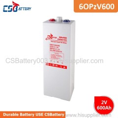 CSBattery 2V 600Ah Rechargeable gel OPzV Battery for Solar/wind-power-station/power-Inverter/motorcycle