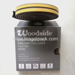 5.5mmx9mmx5m (2.5Mx2rolls) P-Section EPDM Rubber Strip Brown P-Section EPDM Draught Excluder Brown