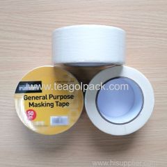 50mmx50M General Purpose Masking Tape White