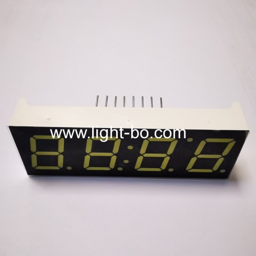 Ultra bright white 4 digit 7 segment led clock display 0.56  common cathode for microwave oven control