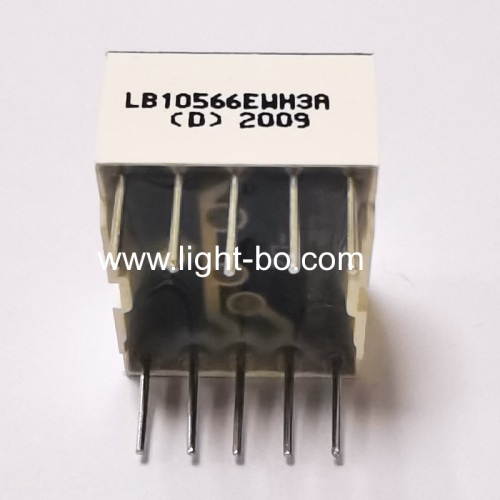 Ultra bright white Single Digit 14.2mm 7 Segment LED Display common cathode for Instrument Panel