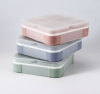 Plastic Square Ultra-thin Bento Box with Lid