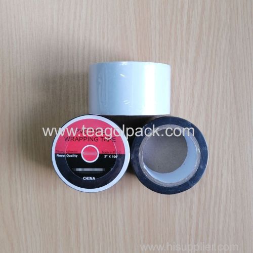 48mmx30m (2"X100") PVC Pipe Wrapping Tape Black White