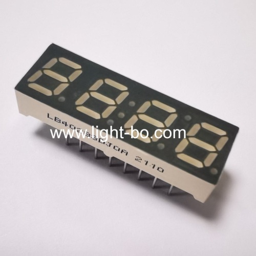 Super bright green 7mm 4 Digit 7 Segment LED Display common cathode for Instrument Panel