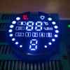 Customized 8 PIN Round Shape Ultra White/Ultra Red 7 Segment LED Display for Humidifier