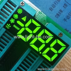 Super bright green Triple Digit 7 Segment LED Display common cathode for Digital Refrigerator Controller