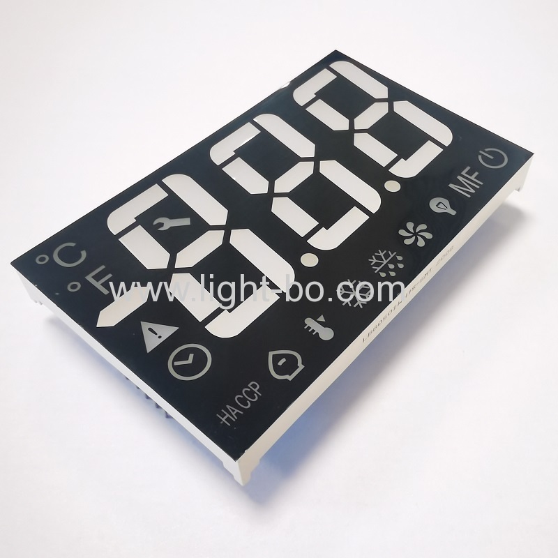 Ultra white Triple Digit 7 Segment LED Display Common anode for Digital Refrigerator Controller