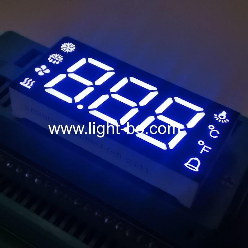 Ultra white Triple Digit 0.52inch 7 Segment LED Display Common Anode for Refrigerator Controller