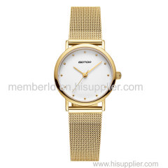 PURE WHITE FACE WOMEN'S WATCH WITH MESH BAND MANUFACTURER